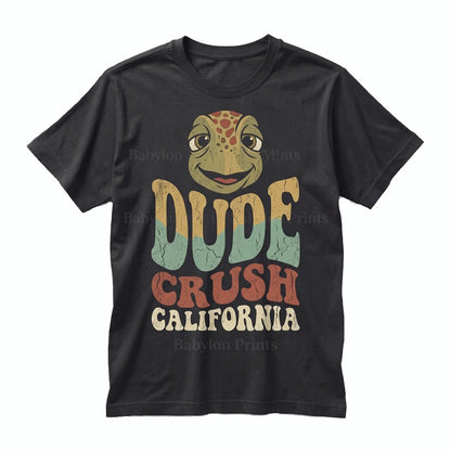 Vintage Crush Sea Turtle Ocean Movie Family Vacation Trip Graphic Unisex TShirt
