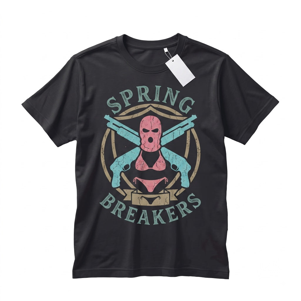 Spring Breakers Neon Y2K Minimal Art Cinema Graphic Unisex TShirt