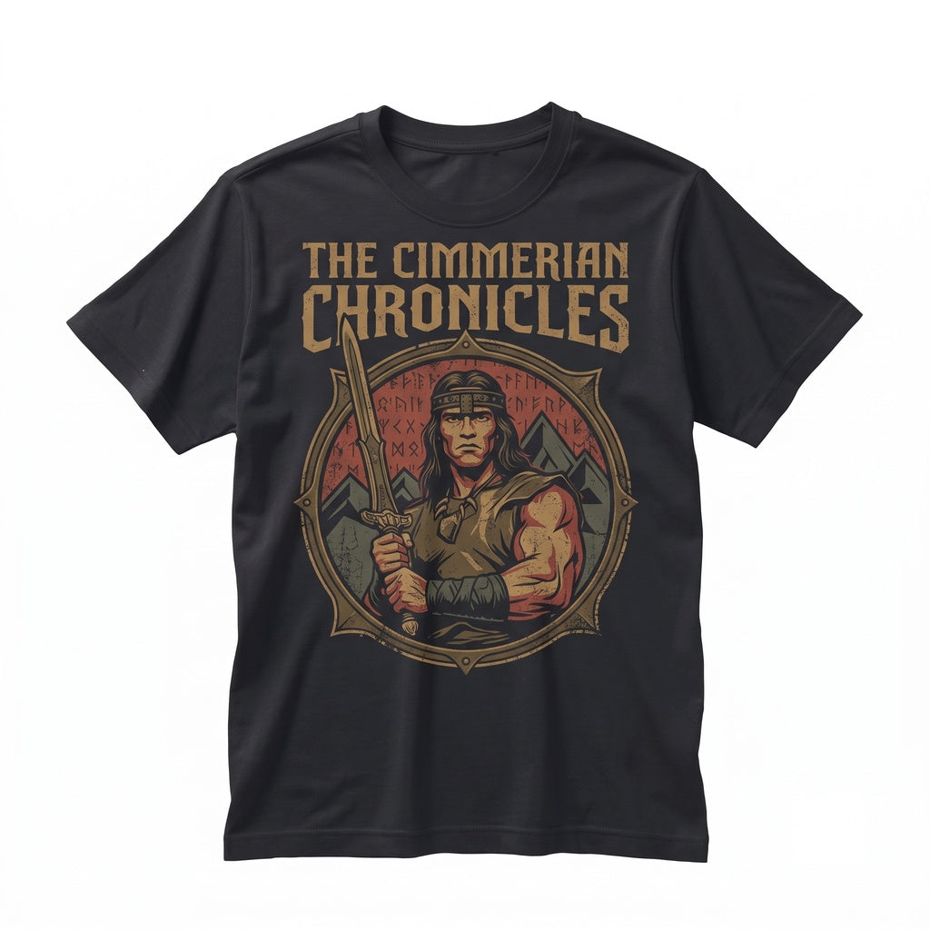 Classic Hyborian Warrior Retro Fantasy Novel Graphic Novelist Fan Apparel Unisex TShirt