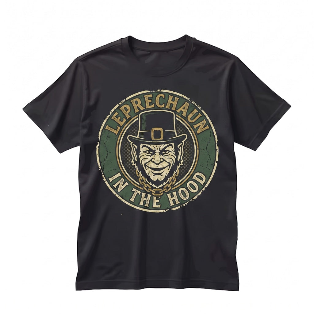 Funny Horror Leprechaun St Patricks Day Urban Parody Graphic Unisex TShirt
