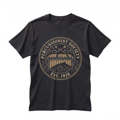Blue Gold Xylophone Musical Instrument Graphic Percussion Unisex TShirt