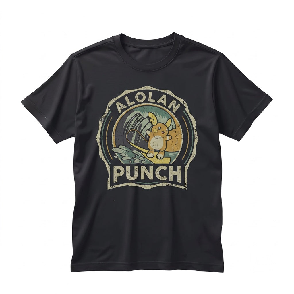 Vintage Raichu Alolan Electric Monster Graphic Homage Retro Anime Eevee Evolution Apparel Unisex TShirt