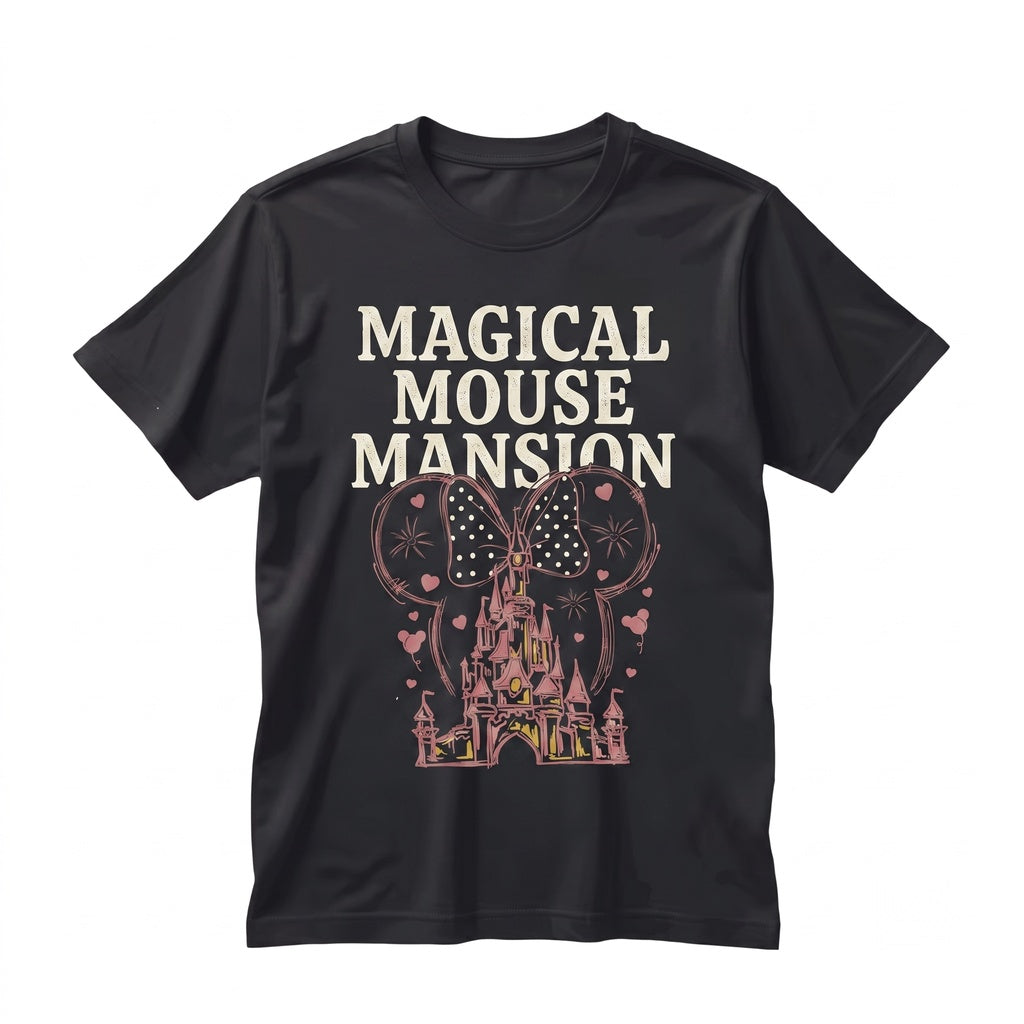 Magical Theme Park Princess Coquette Mouse Bow Girls Family Vacation Unisex TShirt