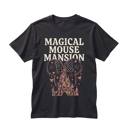 Magical Theme Park Princess Coquette Mouse Bow Girls Family Vacation Unisex TShirt