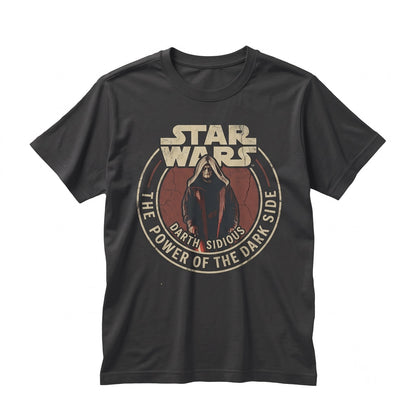 Vintage Emperor Palpatine Darth Sidious Dark Lord Sith Villain Graphic SciFi May 4th Retro Apparel Unisex TShirt