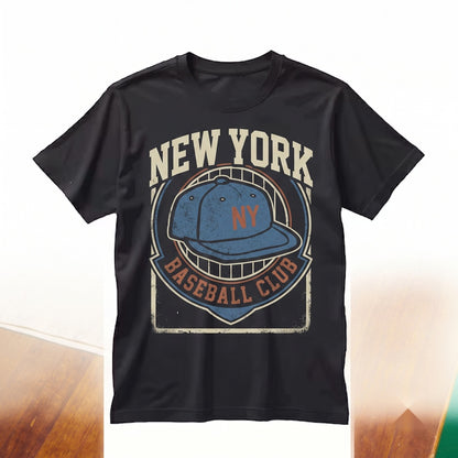 New York Baseball Fan Pinstripes Graphic Game Day Casual Sports Apparel Unisex TShirt