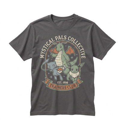 Kawaii Monster Squad Graphic Dragonite Mew Squirtle Gamer Anime Lover Unisex TShirt