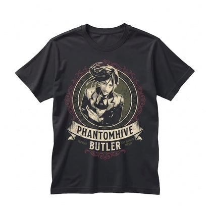 Sebastian Demon Butler Japanese Anime Vintage Grunge Gothic Manga Gift Unisex TShirt