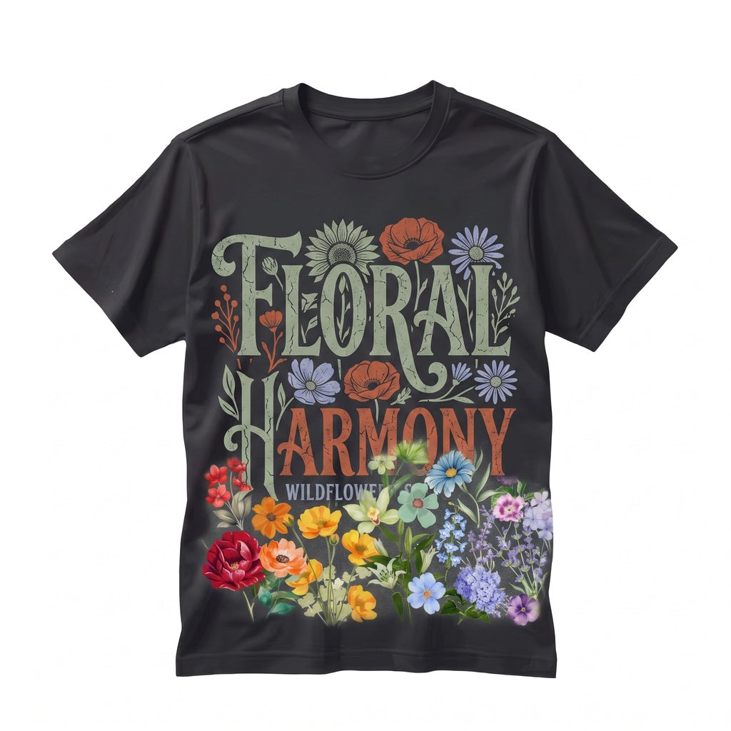 LGBTQ Floral Pride Inclusive Equality Transgender Gay Rainbow Botanical Graphic Unisex TShirt