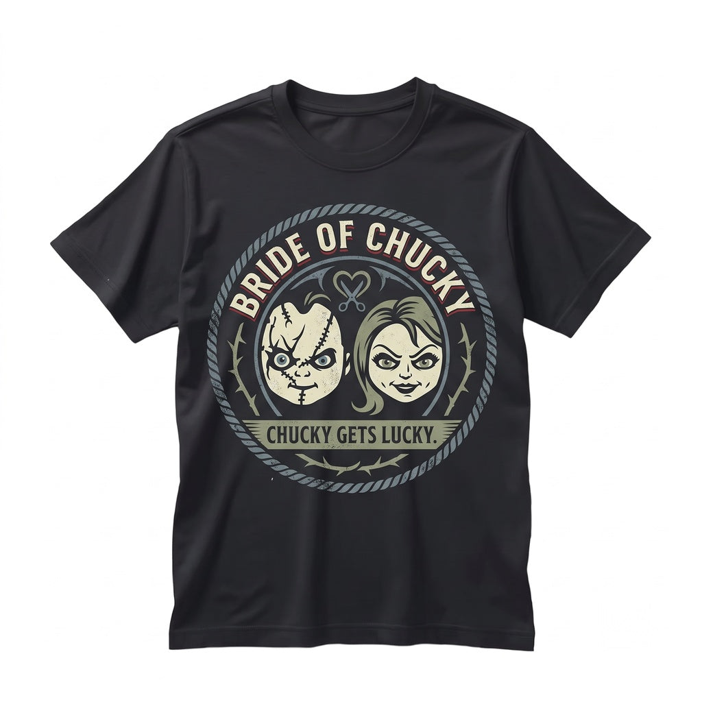 Vintage Killer Doll Graphic Cotton Horror Movie Fan Merch Apparel Unisex TShirt