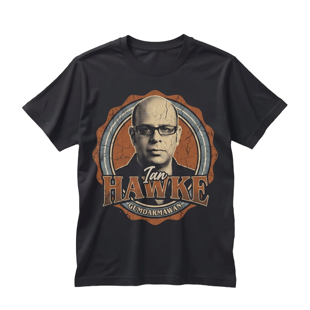 Ian Hawke Vintage Apparel Retro Fan Graphic Tee Unisex TShirt