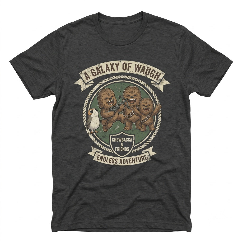 Cute Chewbacca Graphic Sci-Fi Wookiee Fan Apparel, Vintage Space Movie Sweatshirt Gift Unisex TShirt