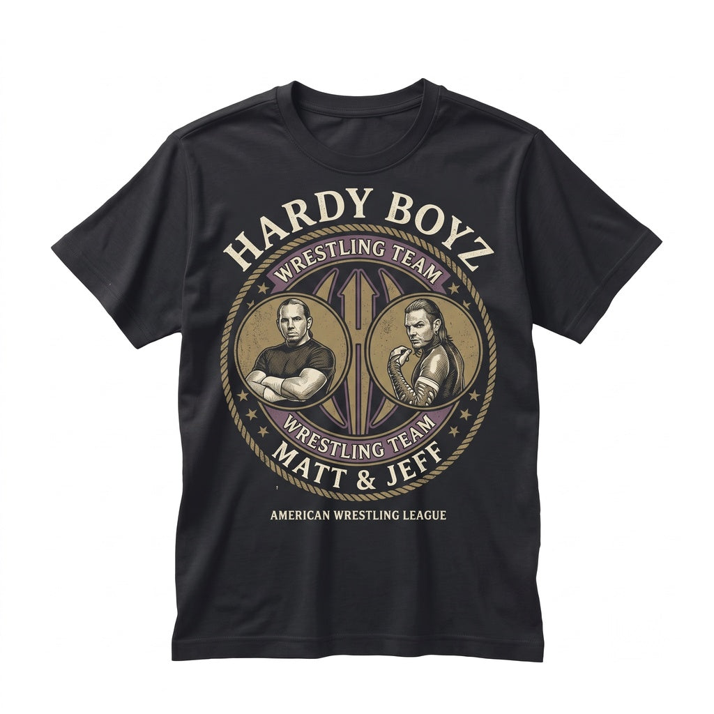 Vintage Hardy Boyz Tag Team Champions Pro Wrestling Graphic Unisex TShirt