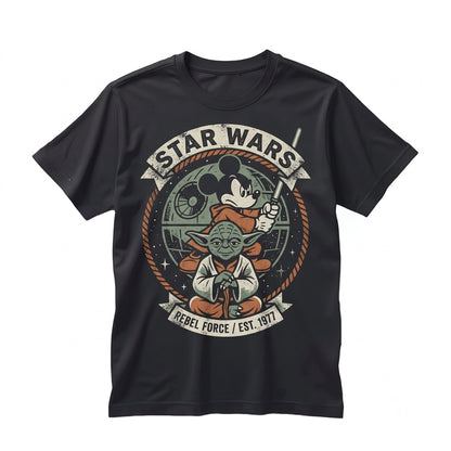 Vintage Sci-Fi Space Mouse Master Graphic Oversized Theme Park Vacation Apparel Unisex TShirt