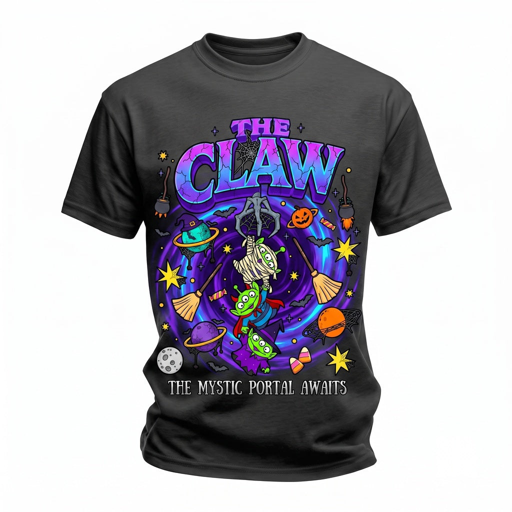 Cute Spooky Halloween Alien Mystic Portal Claw Toddler Unisex TShirt
