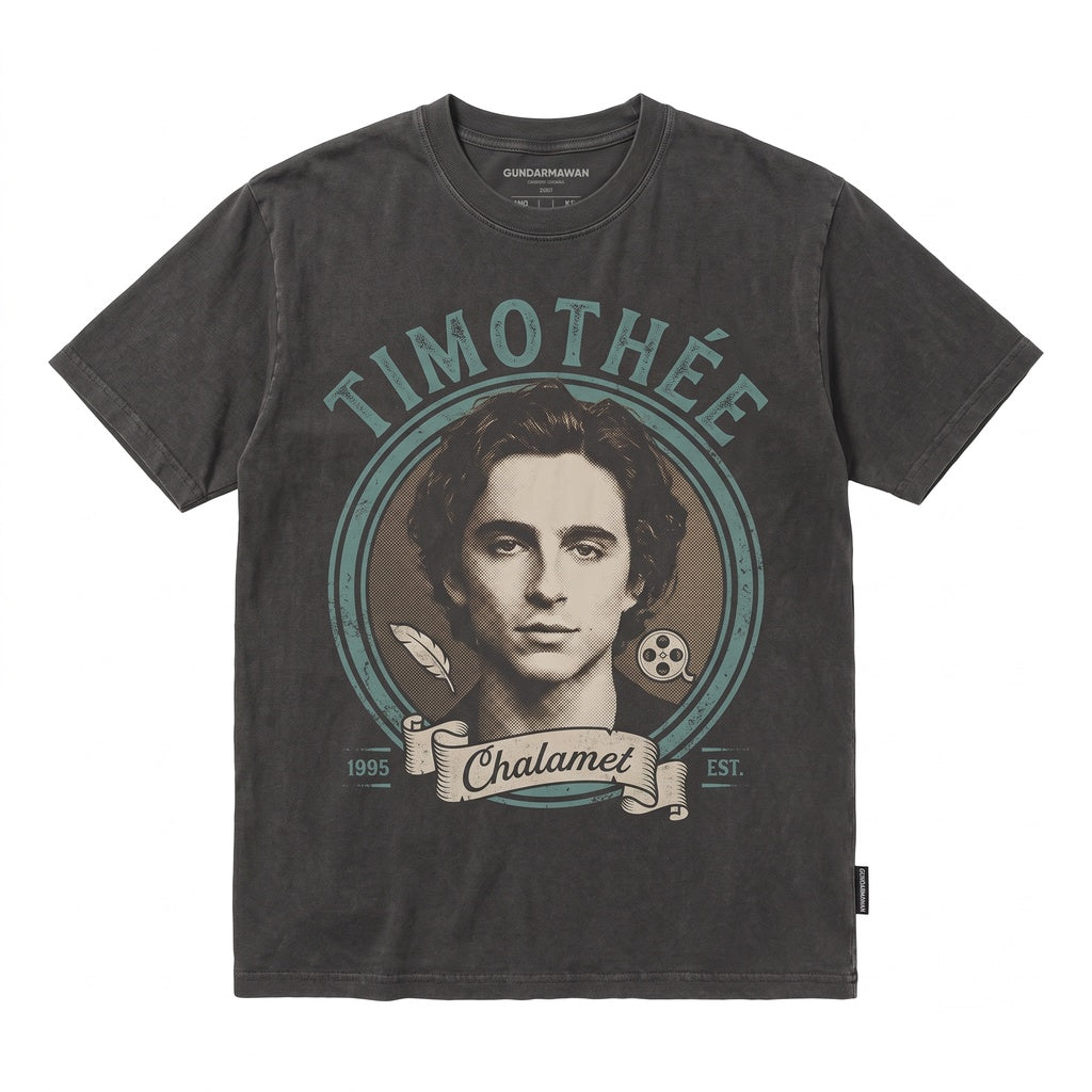 Timothee Chalamet Vintage Retro Celebrity Graphic Gift for Men Women Unisex TShirt