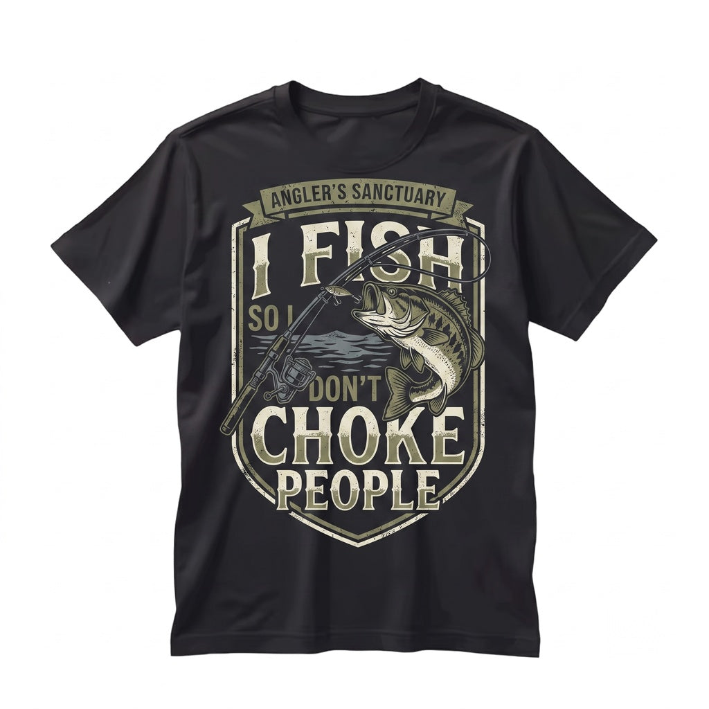 I Fish So Dont Choke People Funny Fisherman Gifts Fathers Day Dad Grandpa Bass Catfish Pike Carp Saltwater Unisex TShirt