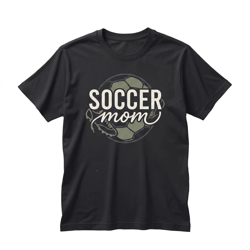 Embroidered Soccer Mom Sports Pullover Gameday Athletic Apparel Unisex TShirt