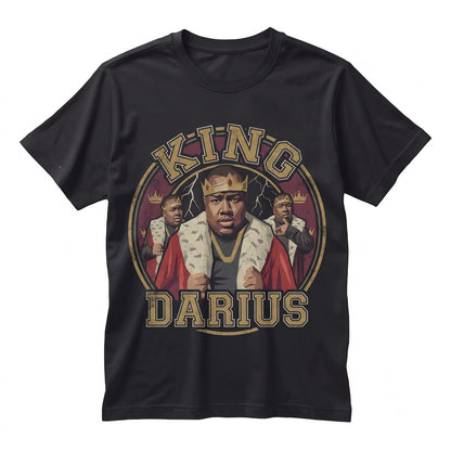 King Darius Retro Graphic Apparel, Novelty Present for Men and Women Unisex TShirt