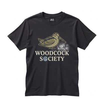 American Woodcock Timberdoodle Vintage Cosmic Moon Galaxy Birder Gift Graphic Unisex TShirt