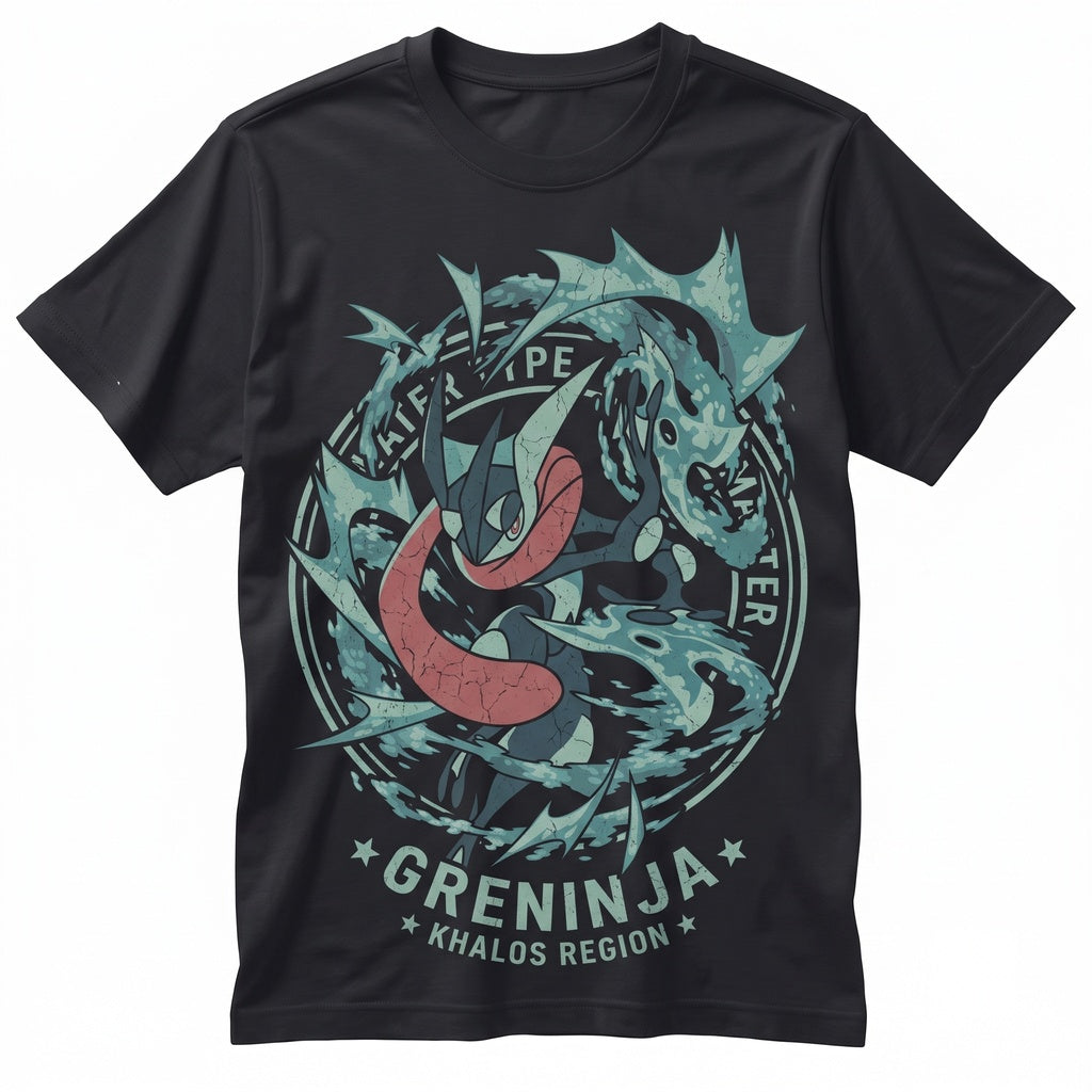 Greninja Anime Ninja Water Frog Graphic Vintage Wash Sleeveless Gamer Gift Unisex TShirt