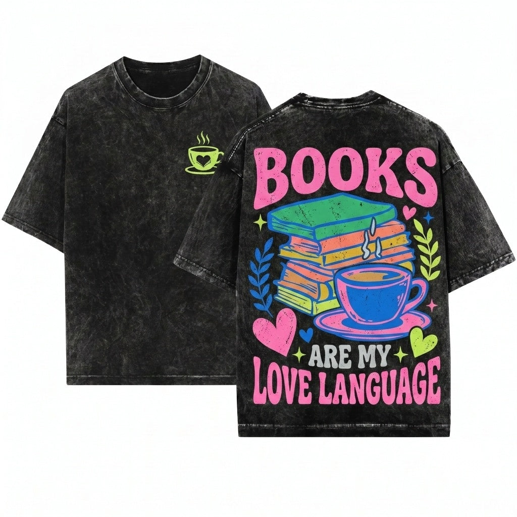 Valentines Day Romance Reader Literary Bookworm Lover Gift Unisex Wash T-Shirt