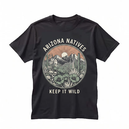 Arizona Wildflower Graphic Desert Hiking Unisex TShirt