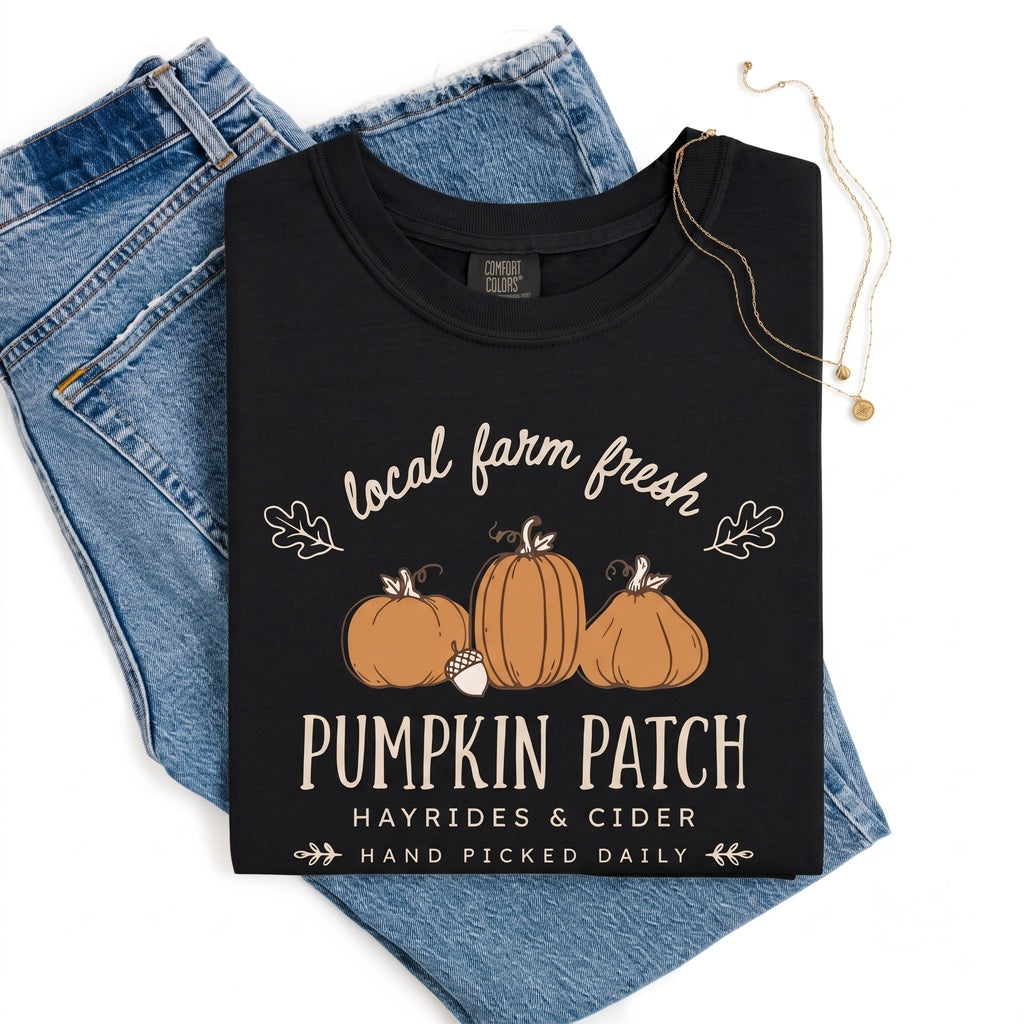 Autumn Harvest Pumpkin Patch Spooky Season Graphic Apparel Unisex TShirt