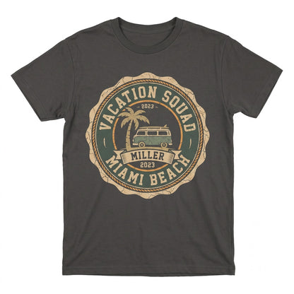 Customized Family Vacation Varsity Reunion Matching Group Holiday Unisex TShirt