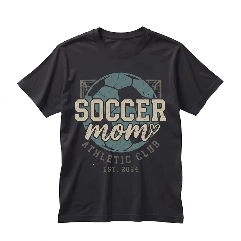 Embroidered Soccer Mom Sports Pullover Gameday Athletic Apparel Unisex TShirt