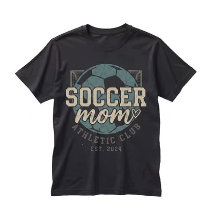 Embroidered Soccer Mom Sports Pullover Gameday Athletic Apparel Unisex TShirt