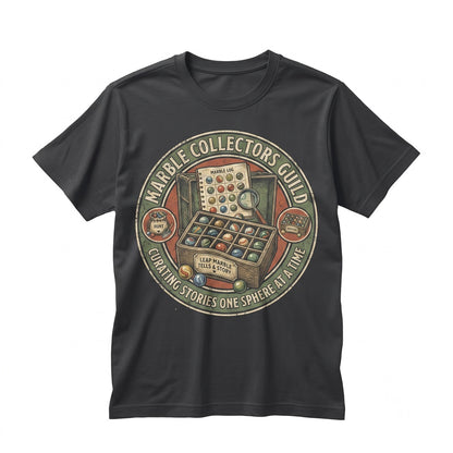 Vintage Distressed Marble Collector Graphic Illustration Retro Glass Toy Unisex TShirt