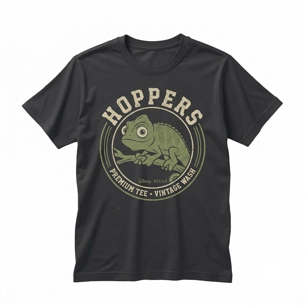 Oversized Hoppers Tom Lizard Animated Film World Vacation Graphic Cotton Unisex TShirt
