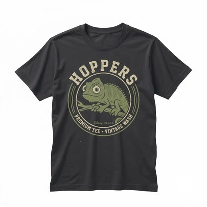 Oversized Hoppers Tom Lizard Animated Film World Vacation Graphic Cotton Unisex TShirt