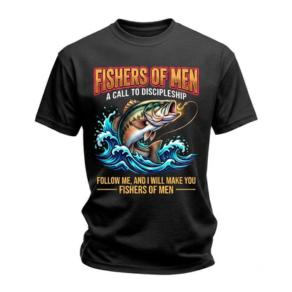 Fishers of Men Christian Fishing Discipleship Faith Fisherman Gift Unisex TShirt
