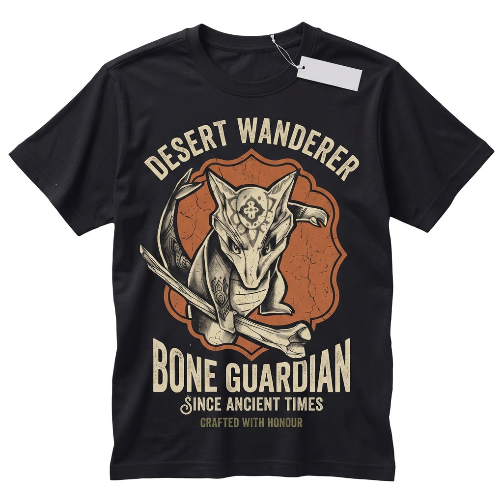 Cubone Skull Anime Vintage Wash Sleeveless Japanese Style Y2K Streetwear Gift Unisex TShirt