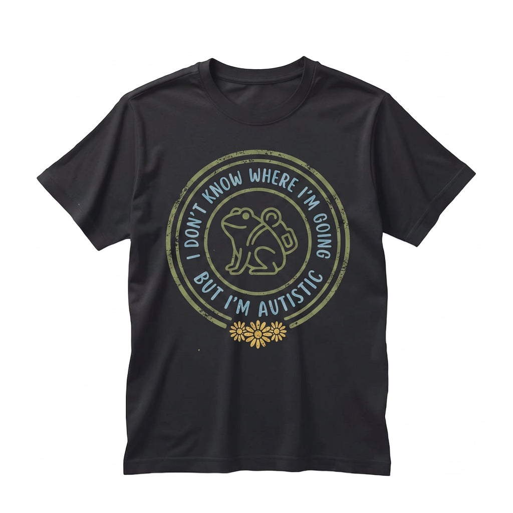Funny Neurodivergent Frog Graphic Rizz Em With The Tism Vintage Y2K Toad Humor Apparel Unisex TShirt