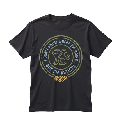 Funny Neurodivergent Frog Graphic Rizz Em With The Tism Vintage Y2K Toad Humor Apparel Unisex TShirt