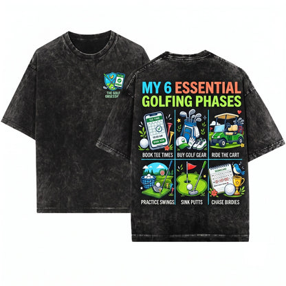Things I Do In My Spare Time Funny Golf Lover Gift Humor Apparel Unisex Wash T-Shirt