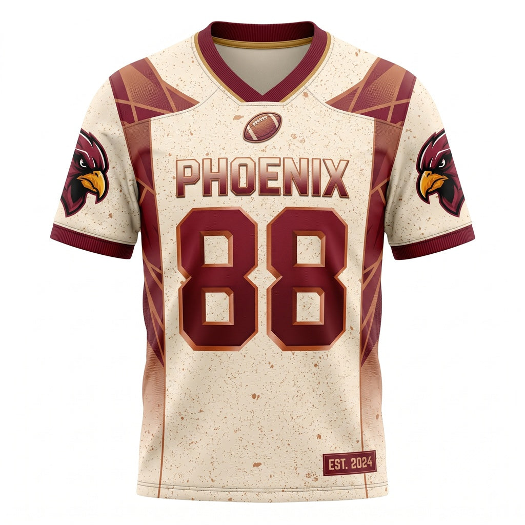 Unisex Custom Football Game Day Fan Jersey - Breathable Stitched Athletic Sportswear
