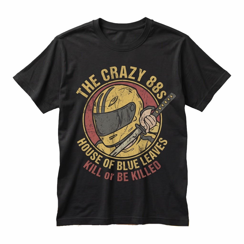 Japanese Samurai Katana Sword Motorcycle Helmet Action Movie Poster Graphic Print Unisex TShirt
