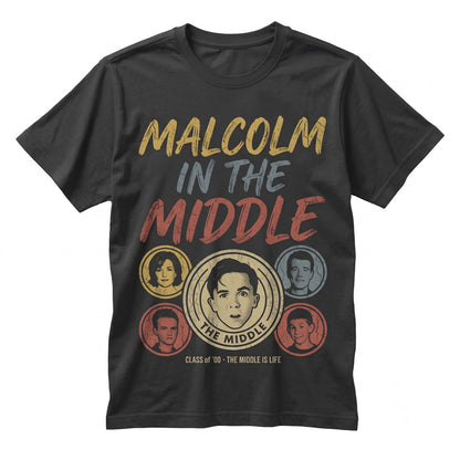 Retro Malcolm Middle 90s Sitcom Nostalgia Vintage TV Comedy Apparel Unisex TShirt