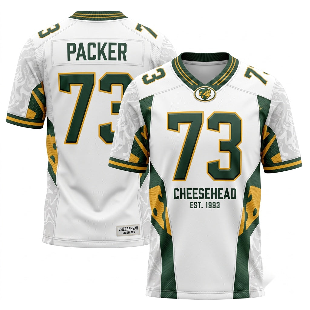 Unisex Stitched Game Day Football Jersey - Breathable Lightweight Mesh Fan Shirt