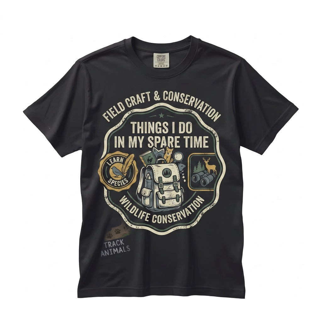 Things I Do In My Spare Time Nature Lover Wildlife Enthusiast Graphic Unisex TShirt
