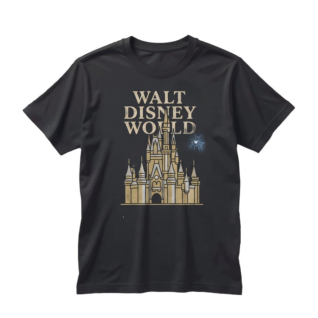 Vintage Fairy Tale Castle Family Vacation Magic Kingdom Cinderella Graphic Unisex TShirt