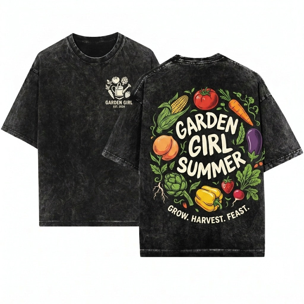 Vegetable Plant Lover Summer Gardening Unisex Wash T-Shirt