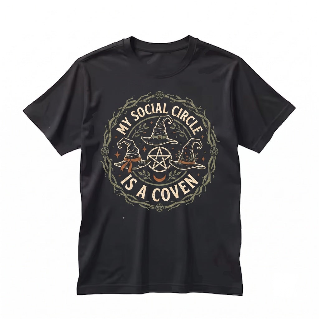 Funny Witch Coven Halloween Introvert Sarcastic Spooky Graphic Unisex TShirt