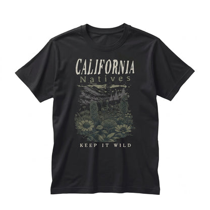 California Native Plant Sustainable Gardening Eco Botanical Graphic Apparel Unisex TShirt