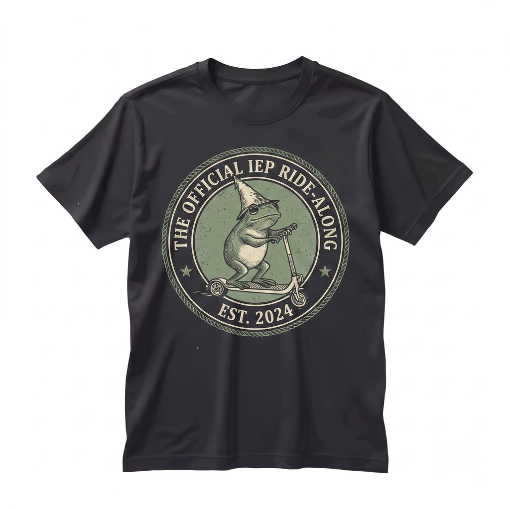 School Psychologist Special Education Counselor IEP Frog Scooter SPED Inclusion Teacher Language Gift Unisex TShirt