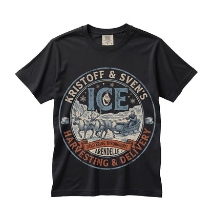 Ice Harvesting Reindeer Delivery Magical Snowman Winter Kingdom Unisex TShirt